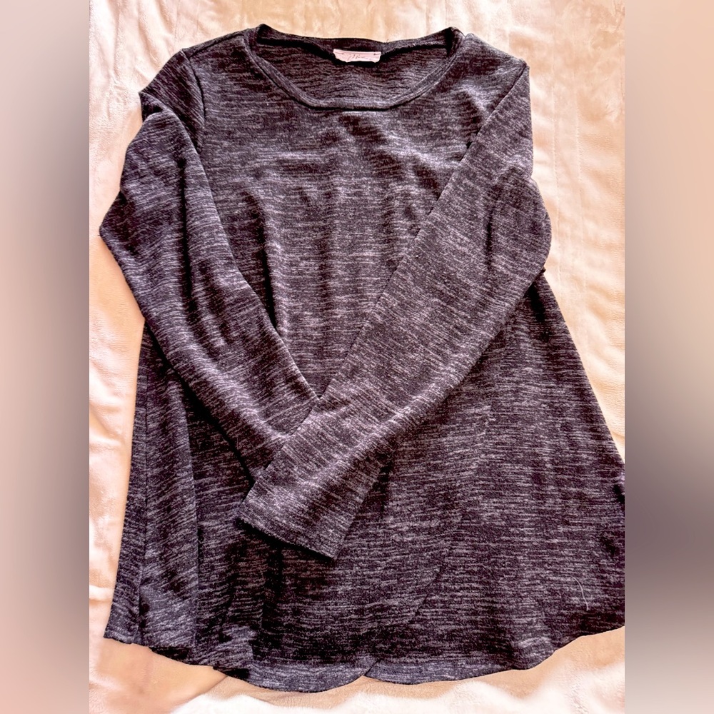 Charcoal Long Sleeve nursing top